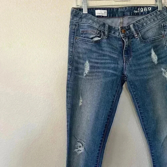 Gap Always Skinny Distressed Jeans women’s size 26 - Picture 5 of 12